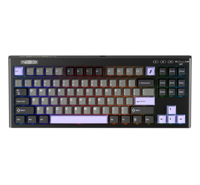 1stPlayer Клавіатура бездротова 1stPlayer NEO87 Wireless Midnight Violt (NEO87-MV-TLD)