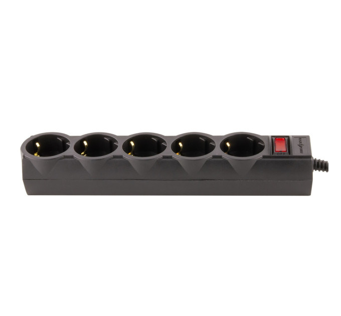 LogicPower Фільтр живлення LogicPower 5 розеток 3м LP-X5 Premium Black (LP9584)