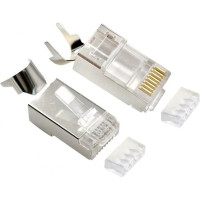 Конектор RJ45 cat.7 FTP 8P8C * 10 (наскрізні отв., позолоч. конт.) Cablexpert (LC-PTF7-01/10)