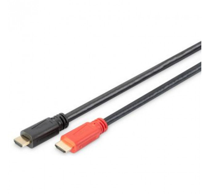 Кабель мультимедійний HDMI to HDMI 10.0m UHD 4K Amplifier Digitus (AK-330118-100-S)