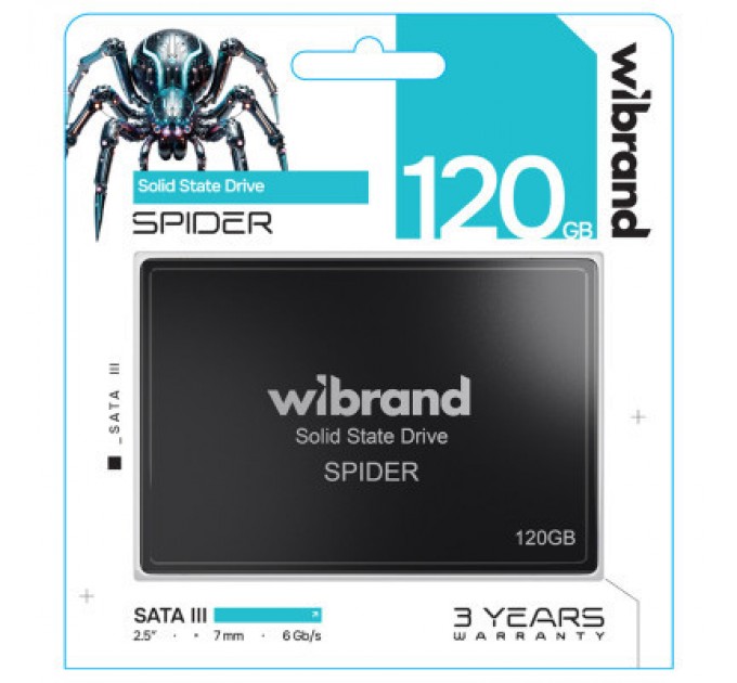 Накопичувач SSD 2.5" 120GB Spider Wibrand (WI2.5SSD/SP120GBST)