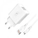 SkyDolphin Зарядний пристрій SkyDolphin SC30V (2USB, 2.1A) White (MZP-000114) + кабель microUSB