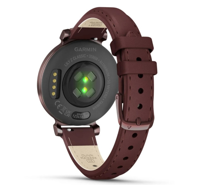 Garmin Смарт-годинник Garmin Lily 2 Dark Bronze with Mulberry Leather Band (010-02839-61)
