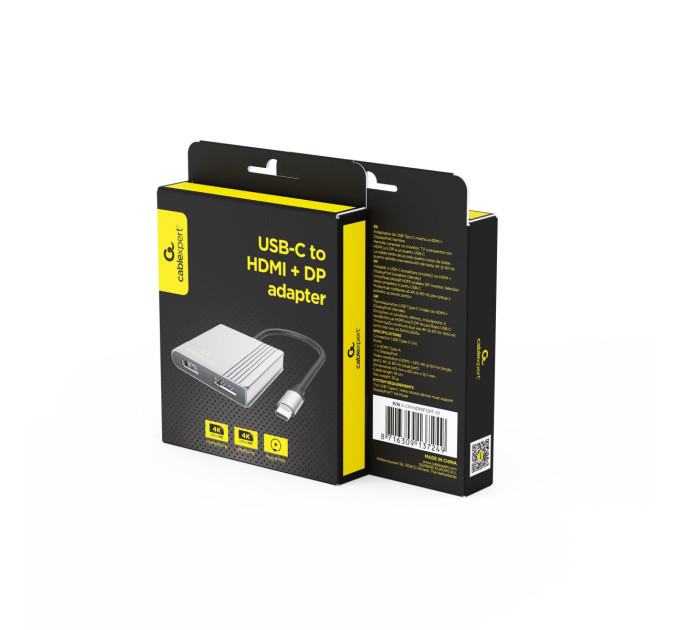 Cablexpert Док-станція Cablexpert USB-C 3-в-1 (A-CM-HDMIFDPF-01)
