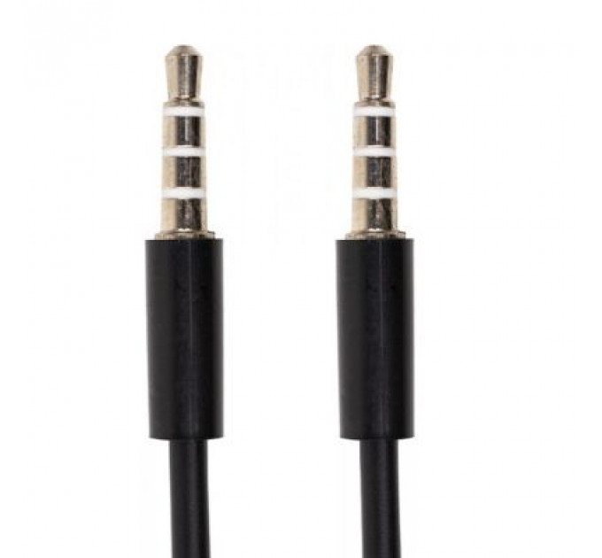 Кабель мультимедійний mini jack 3.5 mm 4 pin M-M, 1.2 m PowerPlant (CA913053)