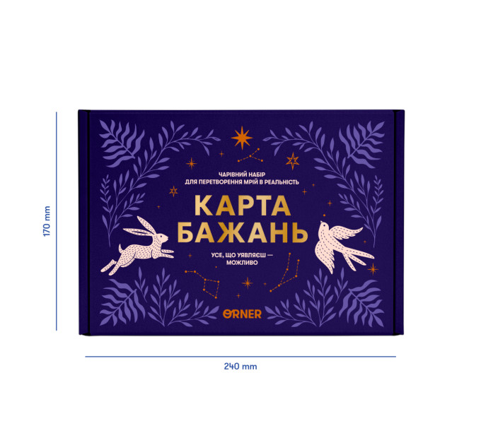 Orner Набір для створення карти бажань Orner Усе можливо (orner-3544)