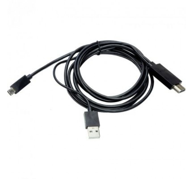 Кабель мультимедійний HDMI to microUSB (11 pin) + USB, 1.8m, (MHL) PowerPlant (CA910861)