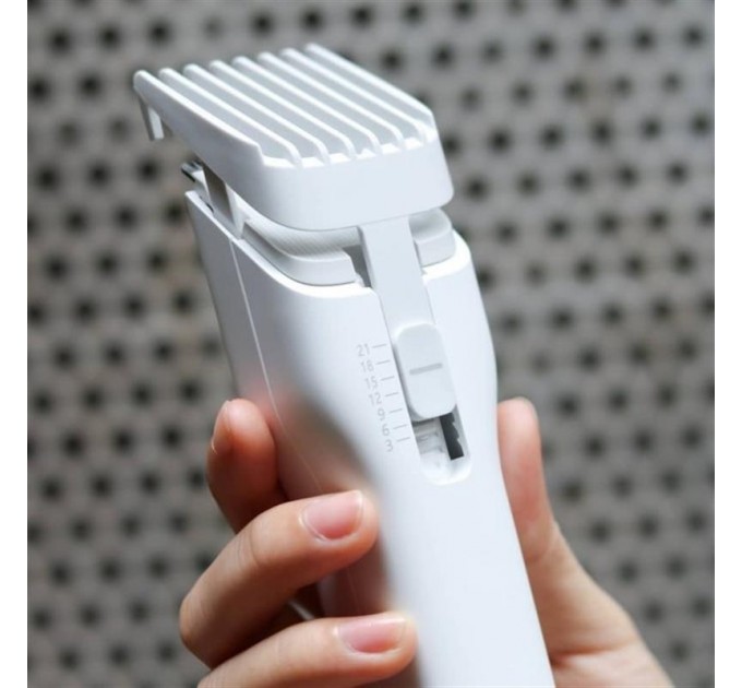 Машинка для стрижки Enchen Boost White Set + Пеньюар і ножниці