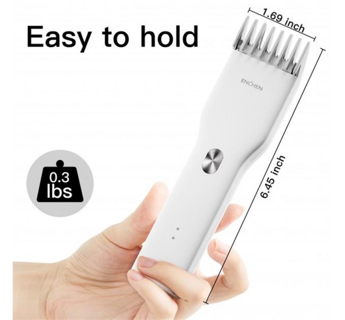 Машинка для стрижки Enchen Boost White Set + Пеньюар і ножниці