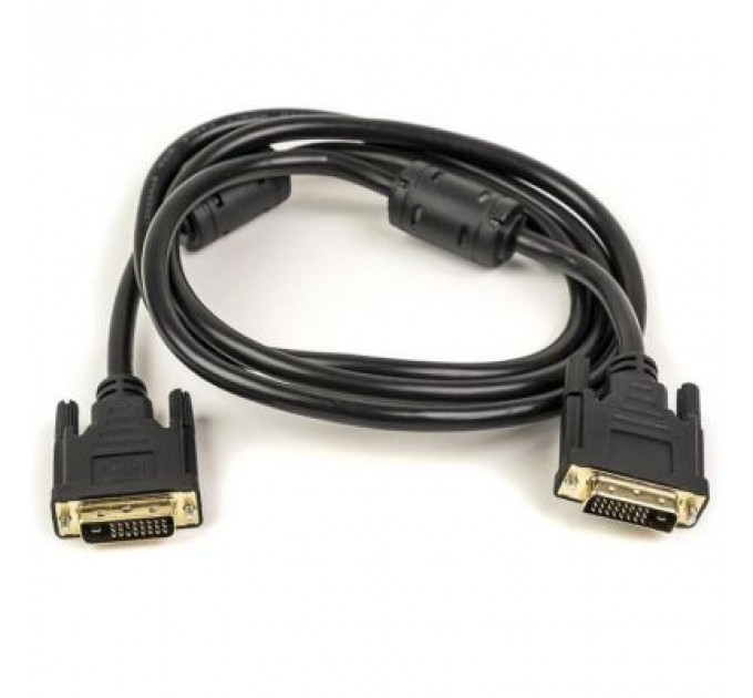 Кабель мультимедійний DVI to DVI 24+1pin, 1.5m ferrites PowerPlant (CA910854)