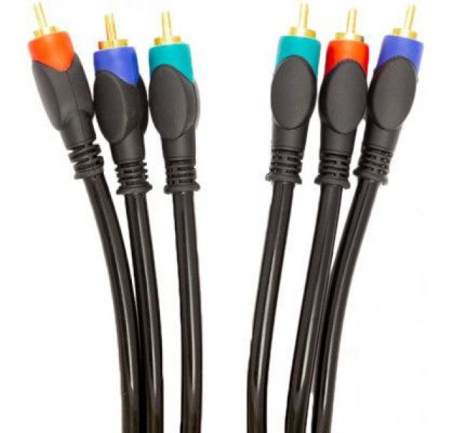 Кабель мультимедійний 3xRCA (M) to 3xRCA (M) 3.0 m PowerPlant (CA911738)