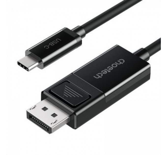 Кабель мультимедійний USB-C to DisplayPort 1.8m 8K 30Hz Choetech (XCP-1803-BK)