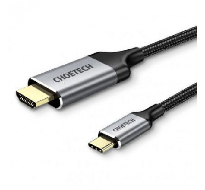 Кабель мультимедійний USB-C to HDMI 1.8m 4K 60Hz Choetech (CH0021-BK)