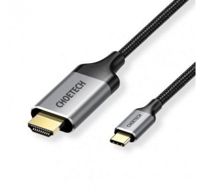 Кабель мультимедійний USB-C to HDMI 1.8m 4K 60Hz Choetech (CH0021-BK)