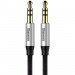 Кабель мультимедійний 3.5mm M/M 0.5m Yiven M30 black-silver Baseus (CAM30-AS1)