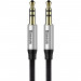 Кабель мультимедійний Jack 3.5mm Yiven M30 M/M 1.5m silver-black Baseus (CAM30-CS1)