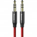 Кабель мультимедійний Jack 3.5mm Yiven M30 M/M 1.5m red-black Baseus (CAM30-C91)