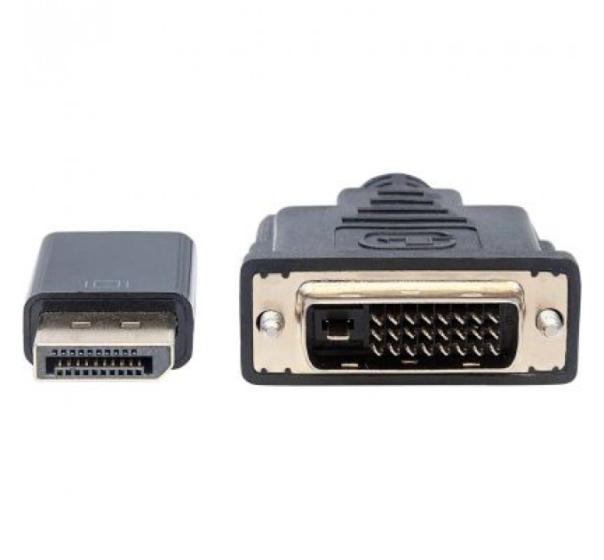 Кабель мультимедійний DisplayPort M to DVI-D 25 M 3.0m Manhattan Intracom (152136)