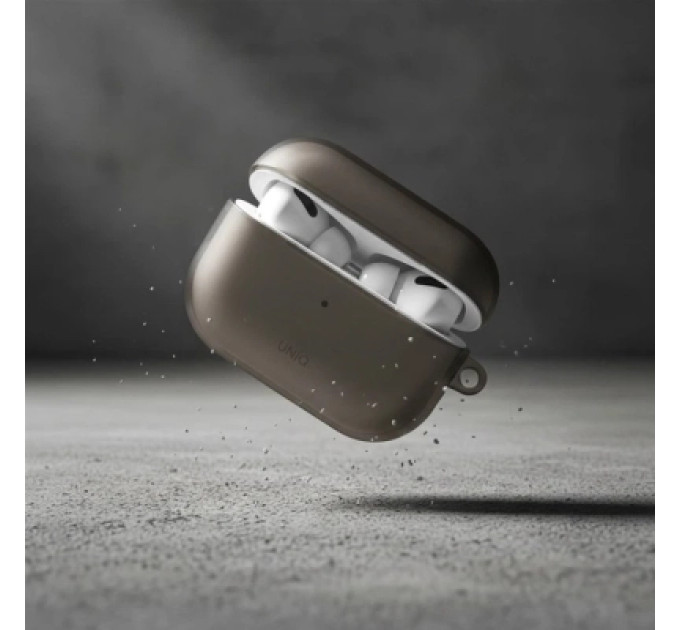 Uniq Чохол для навушників Uniq Glase AirPods Pro 2 gen Glossy Smoke (8886463683590)