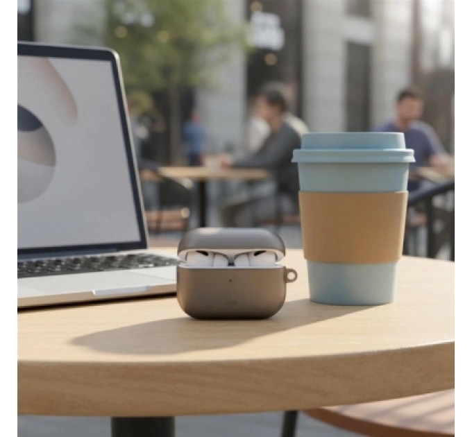 Uniq Чохол для навушників Uniq Glase AirPods Pro 2 gen Glossy Smoke (8886463683590)