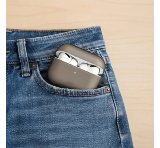 Uniq Чохол для навушників Uniq Glase AirPods Pro 2 gen Glossy Smoke (8886463683590)