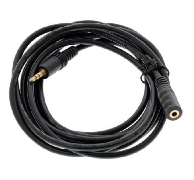 Кабель мультимедійний AUX Audio 3.5mm M/F 5.0m Value (B00344)