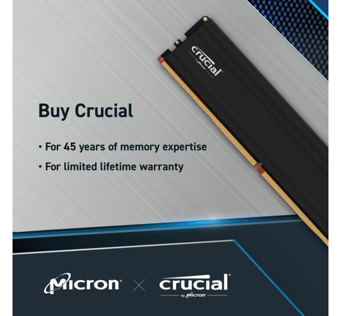 Crucial Модуль пам'яті PRO 24GB DDR5-5600 CP24G56C46U5 CRUCIAL