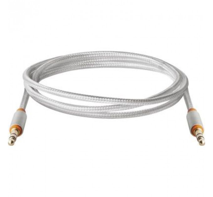 Кабель мультимедійний AUX Audio 3.5mm M/M 1.2m JACK01-03 white Defender (87513)