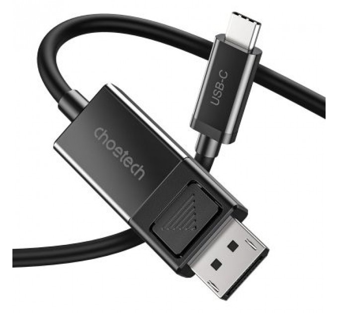 Кабель мультимедійний USB 3.1 Type-C to DisplayPort 1.8m V1.4 Thunderbolt 3 4K60Hz PVC Choetech (XCP-1803)