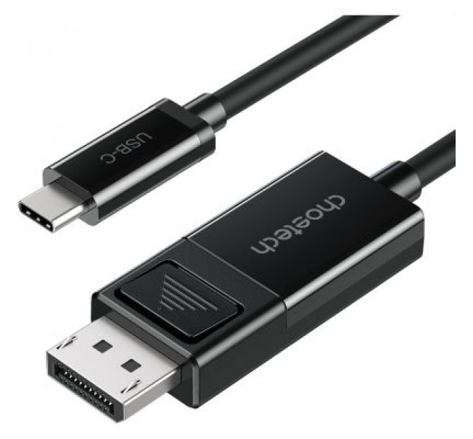 Кабель мультимедійний USB 3.1 Type-C to DisplayPort 1.8m V1.4 Thunderbolt 3 4K60Hz PVC Choetech (XCP-1803)
