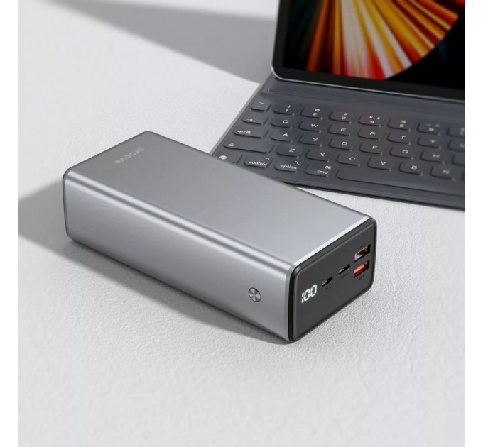 Універсальна мобільна батарея Proove Metalskin 65W 30000mAh Gray (PBM365210004)