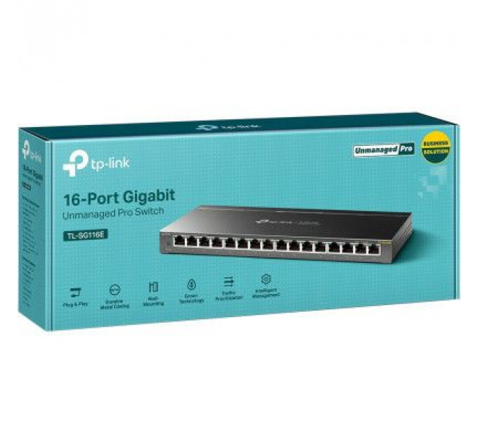 Комутатор мережевий TP-Link TL-SG116E