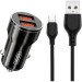 XO Зарядний пристрій XO 2xUSB 12W black (CC48.black)