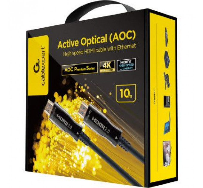 Кабель мультимедійний HDMI to HDMI 15.0m AOC V2.0 4К60Hz Cablexpert (CCBP-HDMI-AOC-15M)