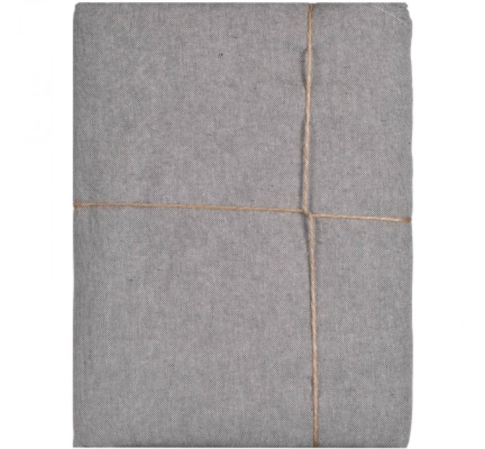 Скатертина Ardesto Oliver сірий 120х136 см, 100% бавовна (ART07OD)