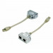 Розгалужувач витої пари, UTP, cat.5e, 1*Male/RJ45-2*Femail/RJ45 Hypernet (YT4-U2-U2)