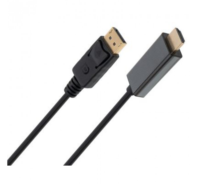 Кабель мультимедійний Display Port to HDMI 1.8m v1.4/v2.1 4K120/8K60 Vinga (VCPDP14HI211.8)