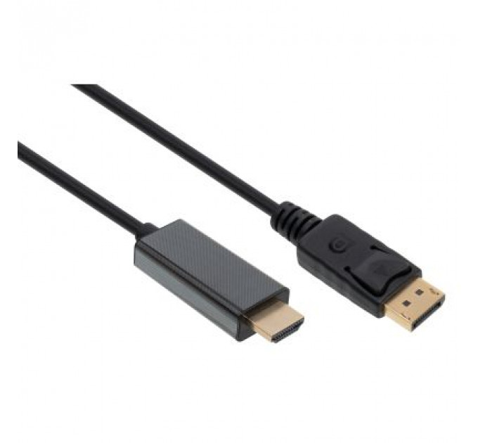Кабель мультимедійний Display Port to HDMI 1.8m v1.4/v2.1 4K120/8K60 Vinga (VCPDP14HI211.8)