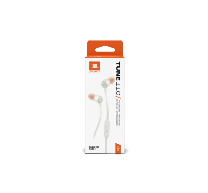 JBL Гарнітура JBL Tune 110 Eco White (JBLT110WHTE)