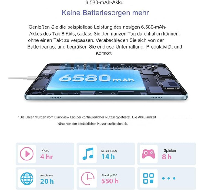 Blackview Планшет Blackview Tab 8 Kids 4/128GB Pudding Pink (6931548313038)