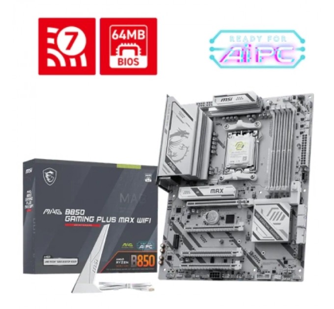 Материнська плата MSI MAG B850 GAMING PLUS MAX WIFI