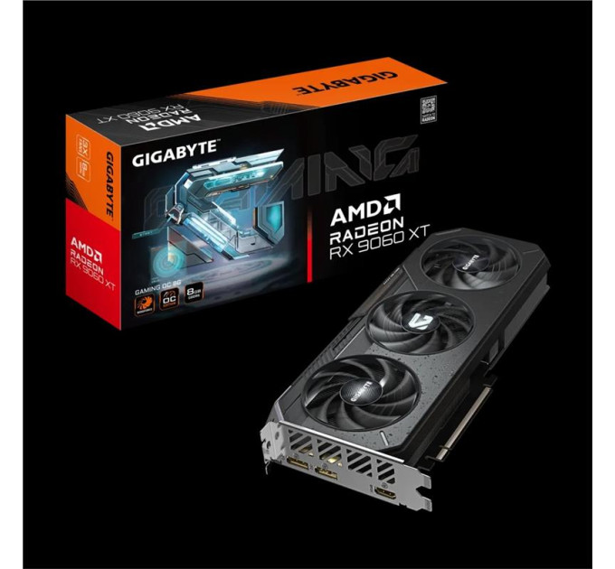 Gigabyte components Відеокарта GIGABYTE Radeon RX 9060 XT 8GB GDDR6 GAMING OC