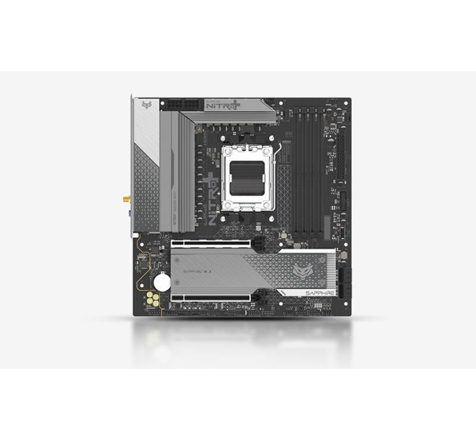 Sapphire Материнcька плата SAPPHIRE NITRO+ B850M WIFI sAM5 B850 4xDDR5 M.2 HDMI DP Wi-Fi BT mATX