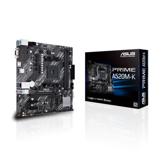 ASUS components Материнcька плата ASUS PRIME A520M-K sAM4 A520 2xDDR4 HDMI D-Sub mATX