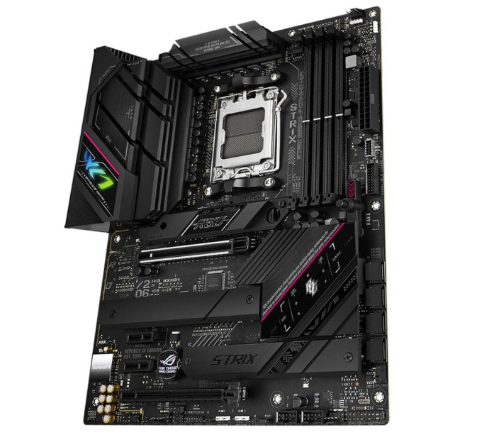 ASUS components Материнcька плата ASUS ROG STRIX B650E-F GAMING WIFI sAM5 B650 4xDDR5 M.2 HDMI DP Wi-Fi BT ATX