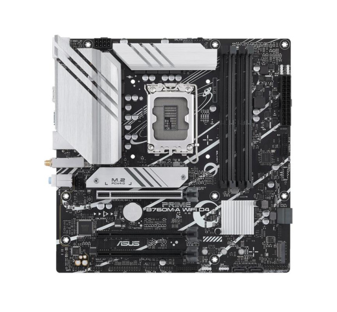 ASUS components Материнcька плата ASUS PRIME B760M-A WIFI D4 s1700 B760 4xDDR4 M.2 HDMI DP Wi-Fi BT mATX