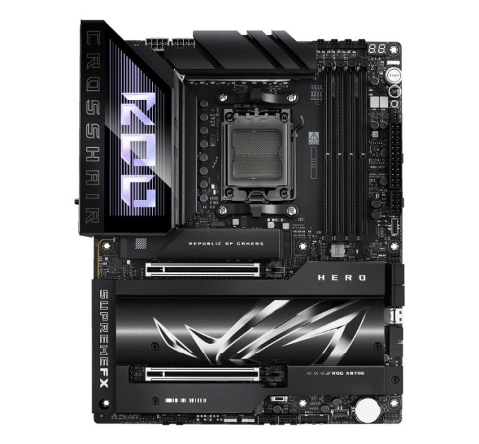ASUS components Материнcька плата ASUS ROG CROSSHAIR X870E HERO sAM5 X870E 4xDDR5 M.2 HDMI Wi-Fi BT ATX