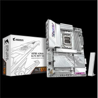 Материнська платаGIGABYTE X870E A ELITE WF7 ICE sAM5 X870 4xDDR5 M.2 HDMI DP Wi-Fi ATX білий