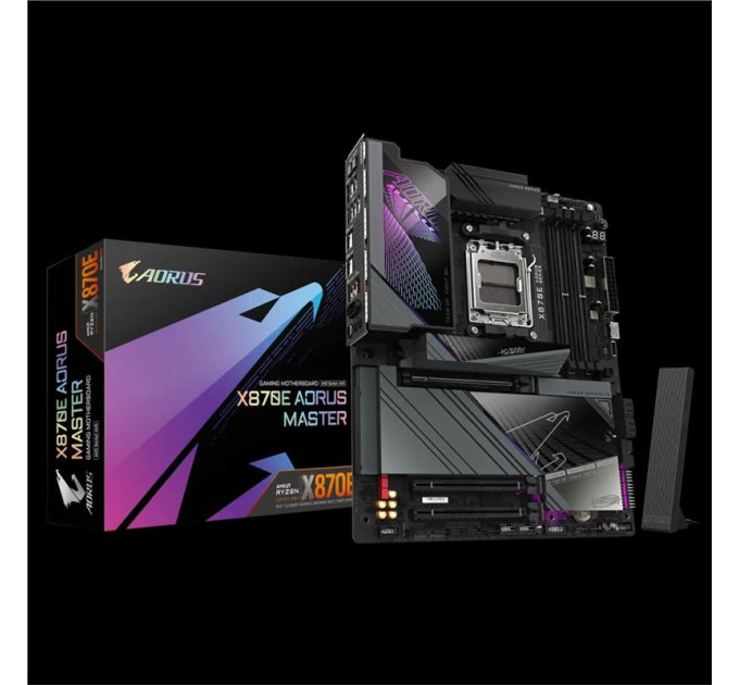 Gigabyte components Материнська плата GIGABYTE X870E AORUS MASTER sAM5 X870 4xDDR5 M.2 HDMI Typc-C ATX