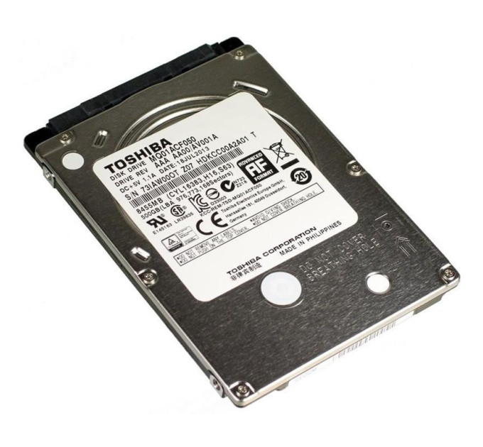 TOSHIBA_ Накопичувач HDD 2.5" SATA  500GB Toshiba 7200rpm 16MB (MQ01ACF050) Ref